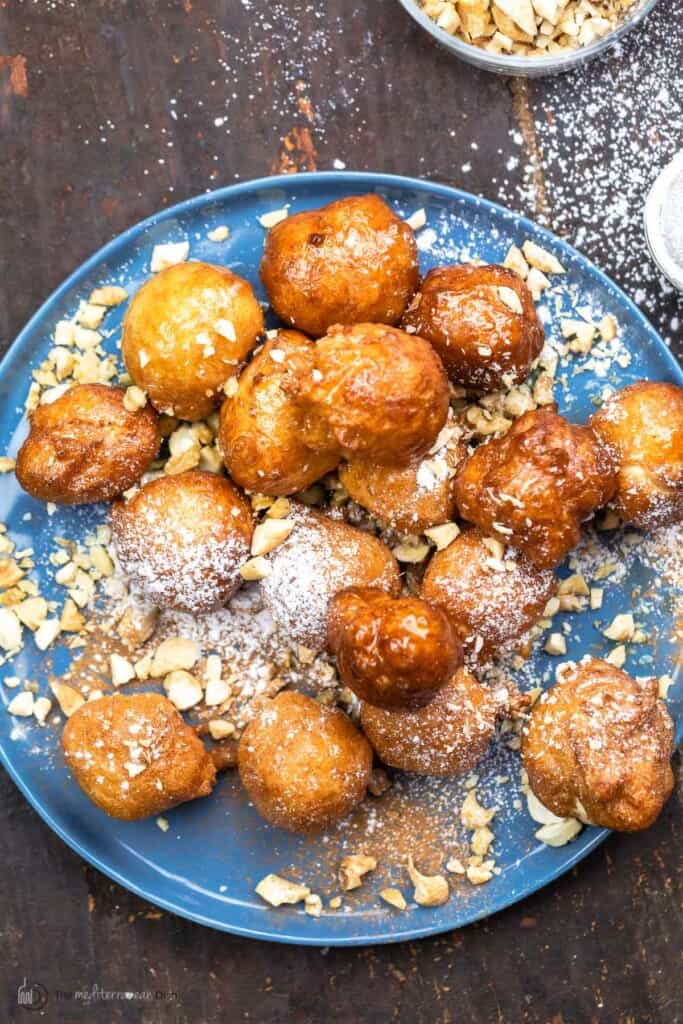 Loukoumades Greek Donuts With Honey L The Mediterranean Dish