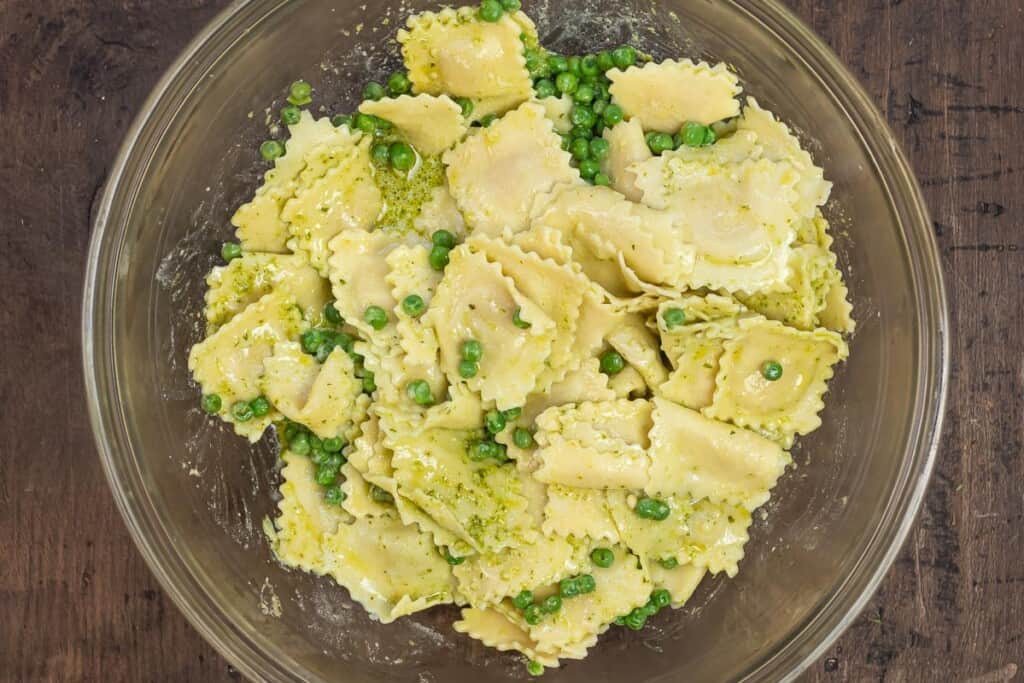 Minute Creamy Pesto Ravioli The Mediterranean Dish