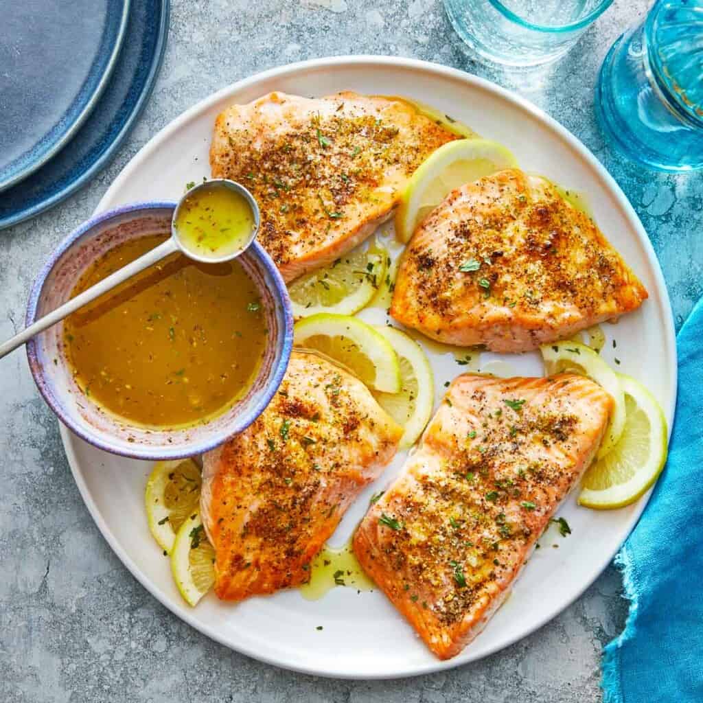 Broiled Salmon Quick And Easy Recipe The Mediterranean Dish