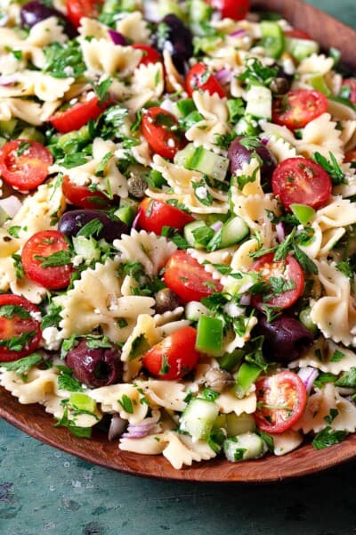 Greek Pasta Salad The Mediterranean Dish