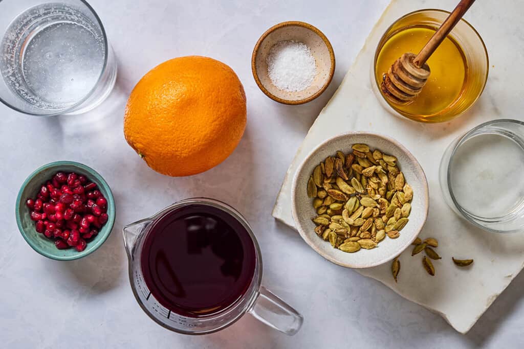 Pomegranate Fizz Mocktail The Mediterranean Dish