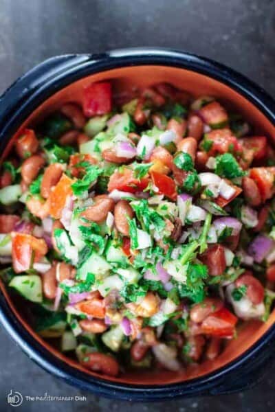 Mediterranean Kidney Bean Salad (Video) | The Mediterranean Dish