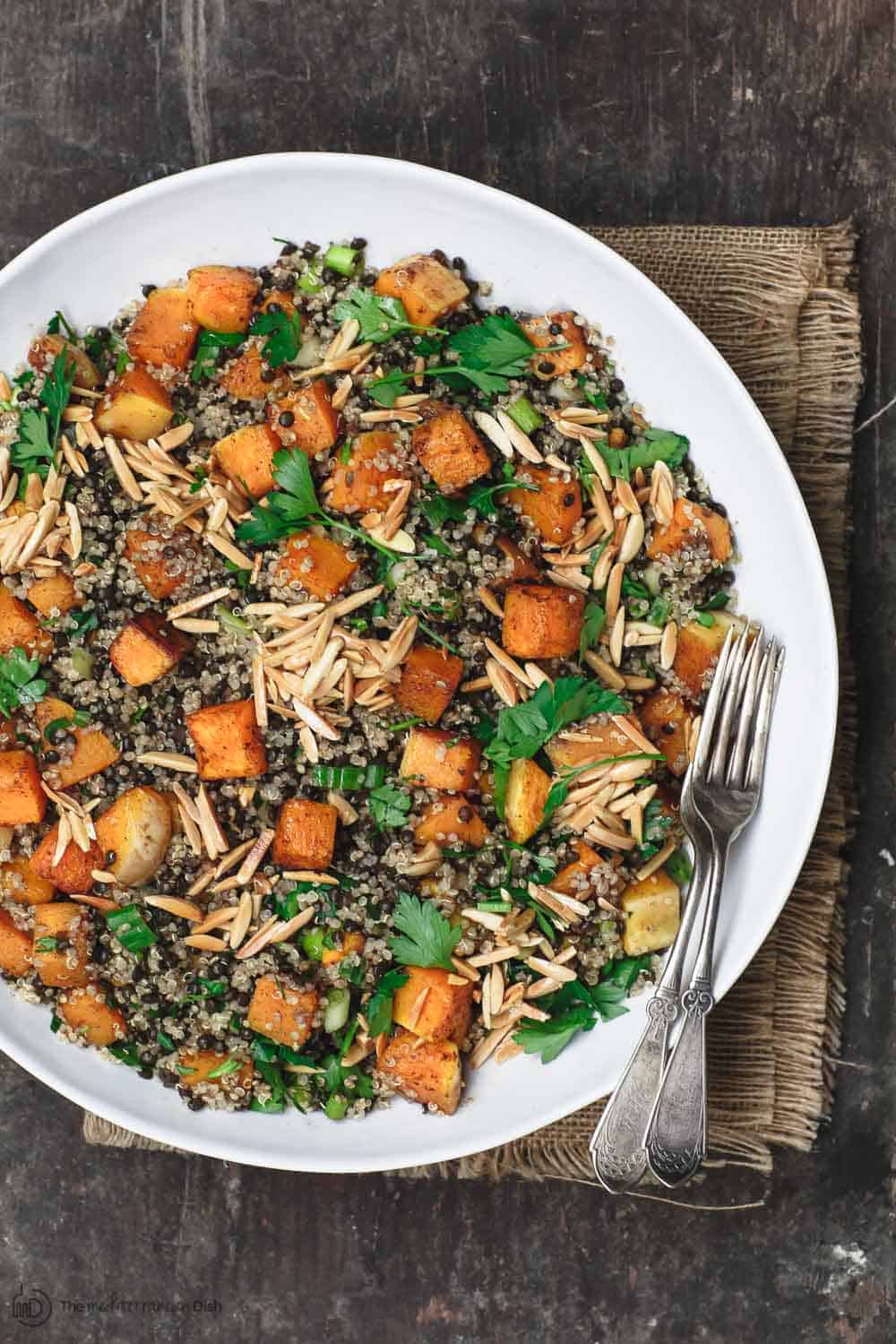 Easy Butternut Squash Recipe with Lentils and Quinoa | The ...