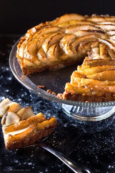 French Pear Tart Recipe | The Mediterranean Dish