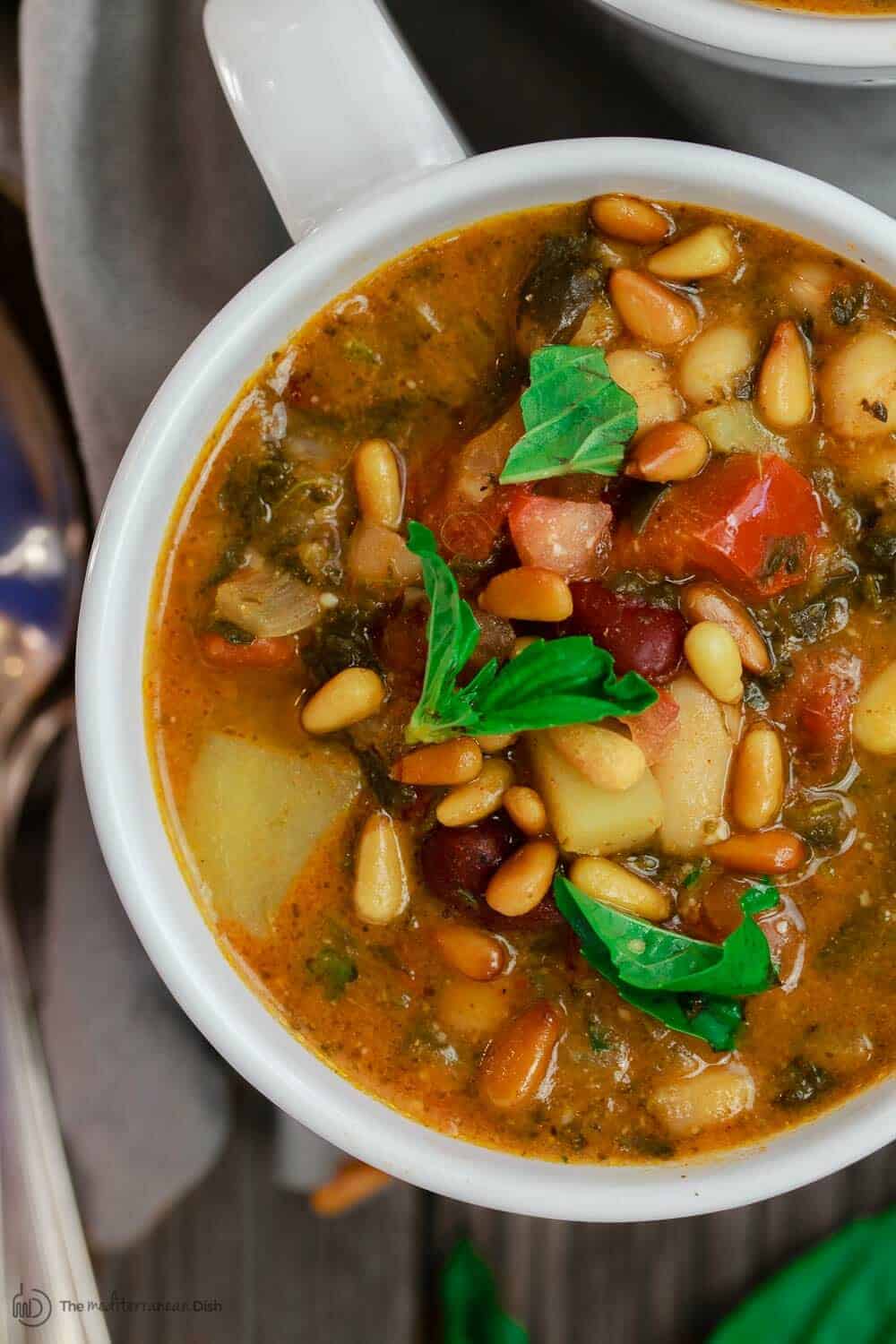Mediterranean Bean Soup (Easy & Bright) | The Mediterranean Dish