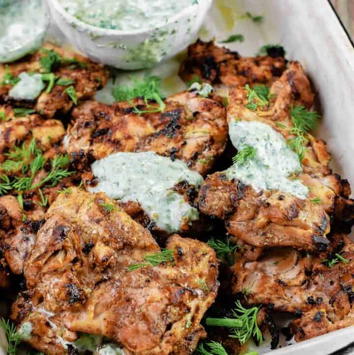 Mediterranean Grilled Chicken Thighs Best Marinade The