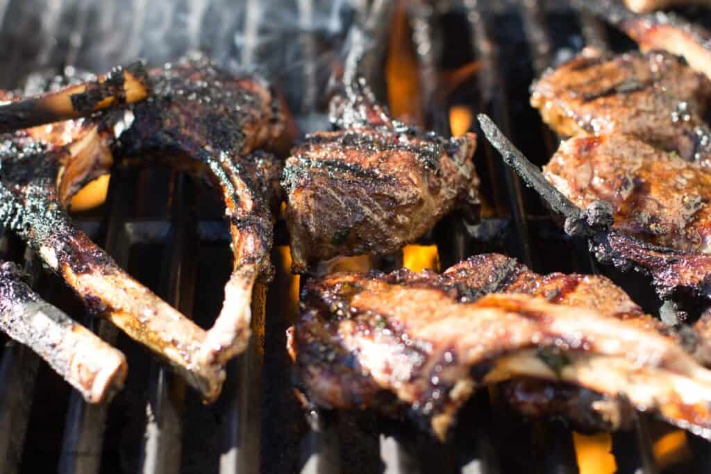 Mediterranean Grilled Lamb Chop Recipe with Tomato Mint Quinoa