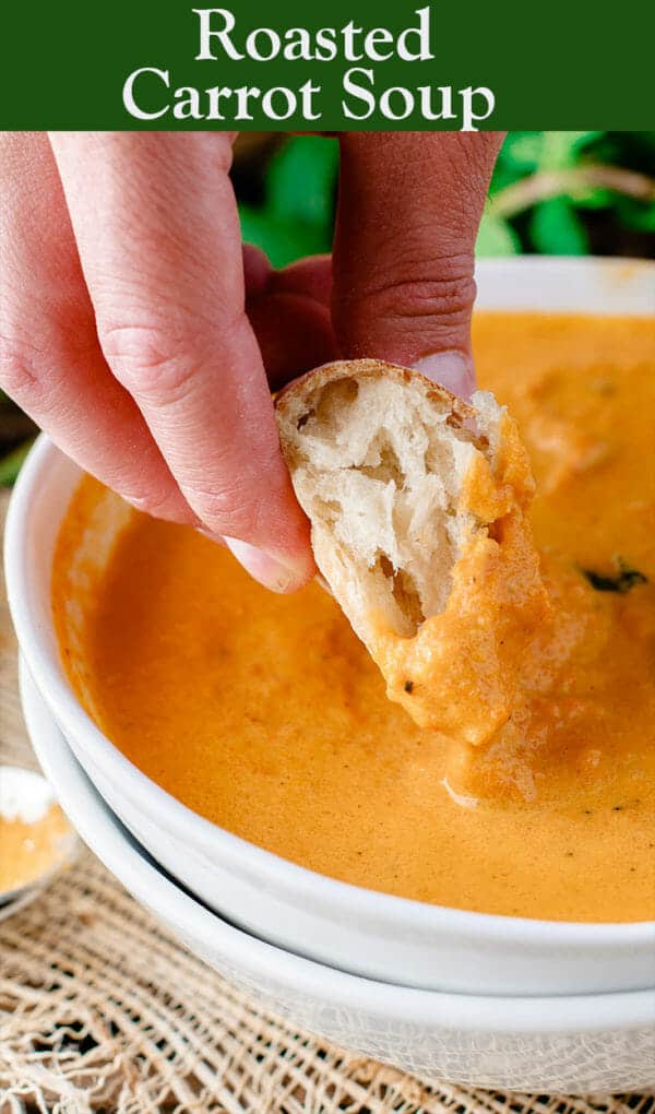 Creamy Roasted Carrot Ginger Soup Recipe The Mediterranean Dish