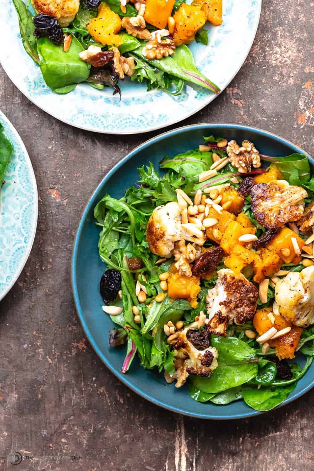 Roasted Cauliflower Salad With Lemon Honey Vinaigrette The Mediterranean Dish 5628