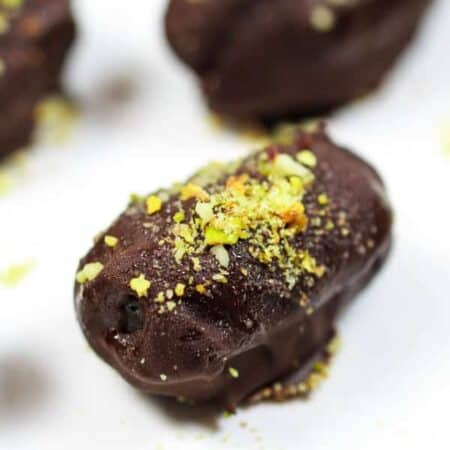 Chocolate Covered Date Recipe with Almonds | The Mediterranean Dish