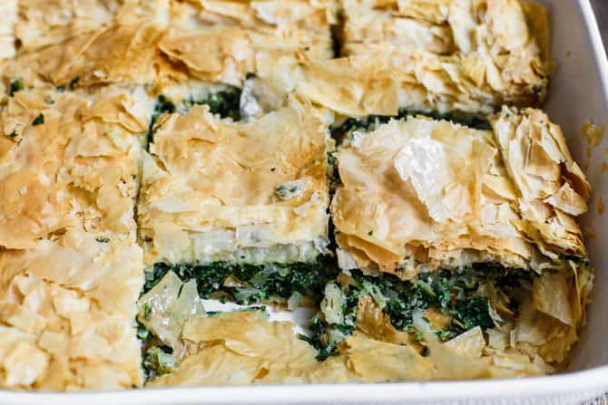 Spanakopita Recipe (Greek Spinach Pie Tutorial) | The Mediterranean Dish