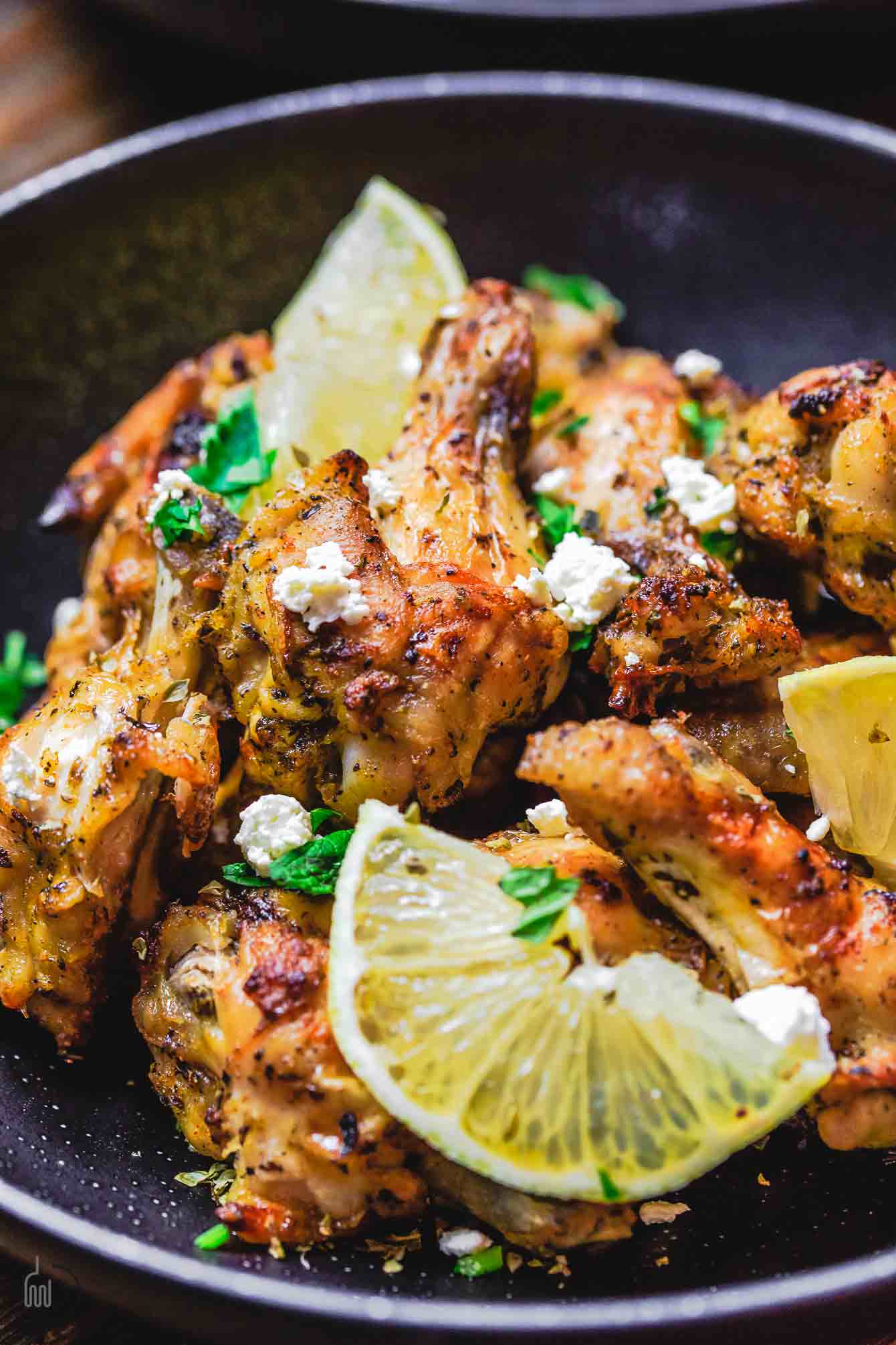 Greek Baked Chicken Wings Recipe With Tzatziki Sauce The Mediterranean Dish