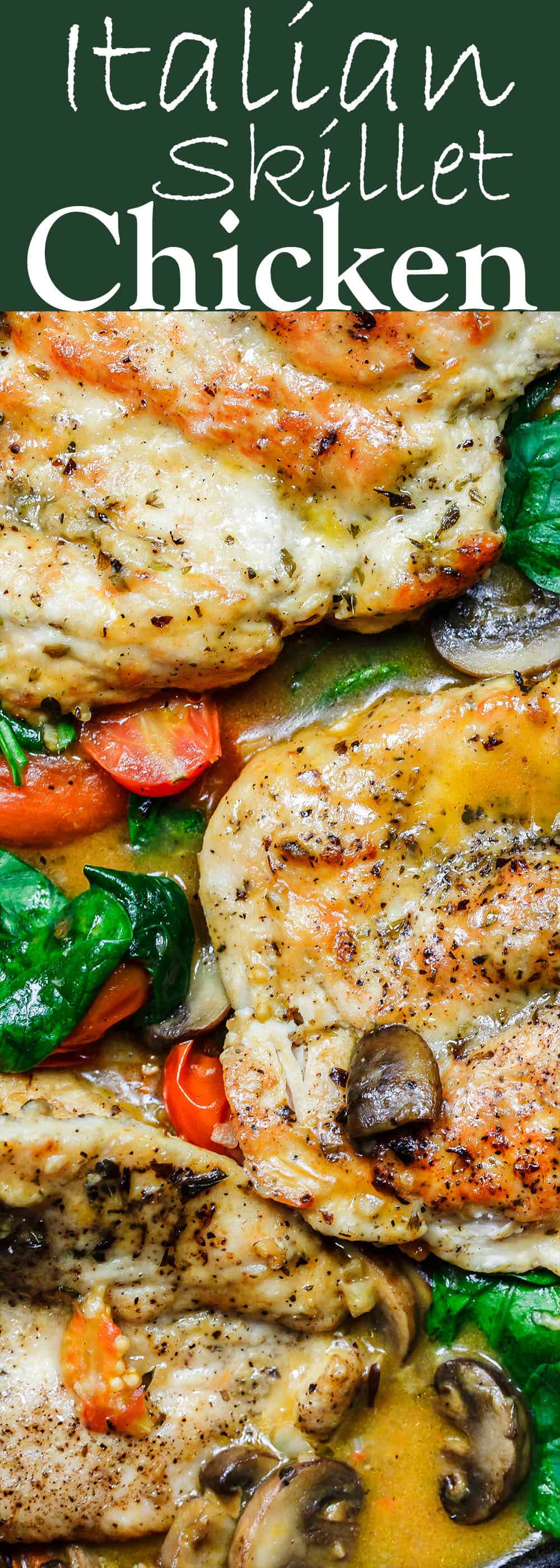 Italian Skillet Chicken With Tomatoes And Mushrooms The Mediterranean Dish