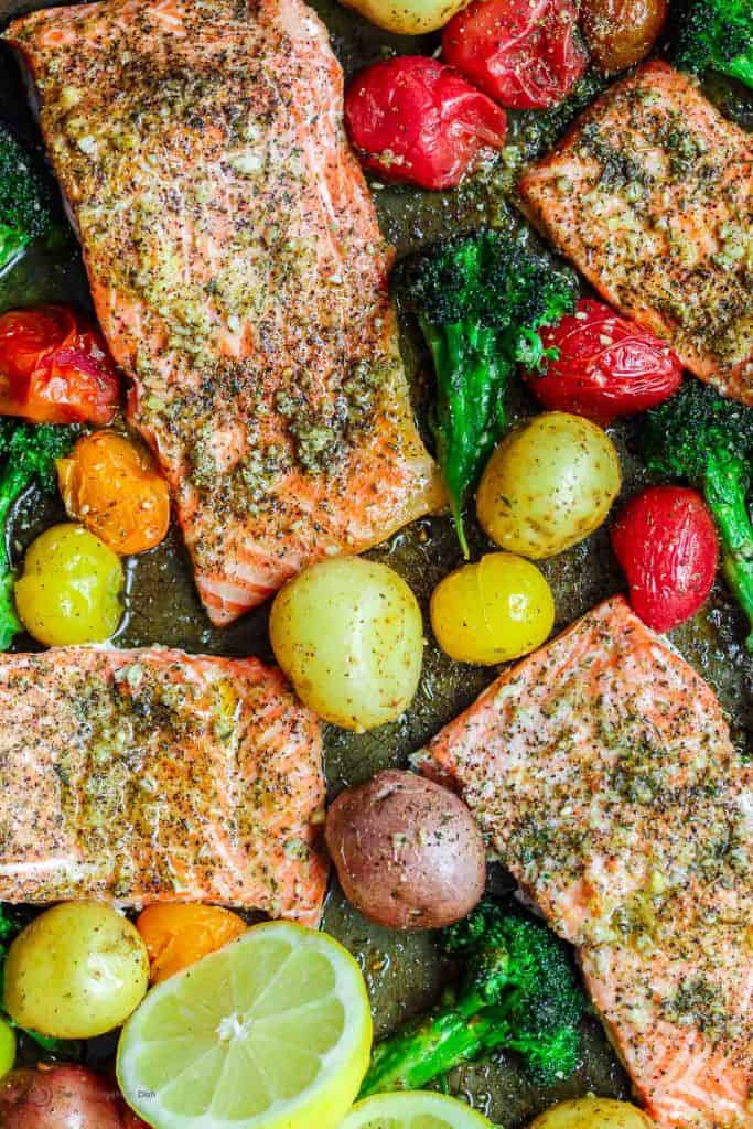 Za'atar Garlic Salmon Recipe | The Mediterranean Dish