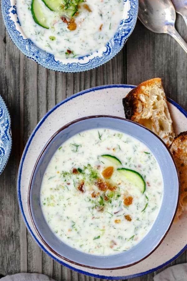 Chilled Cucumber Soup, Persian-Style | The Mediterranean Dish