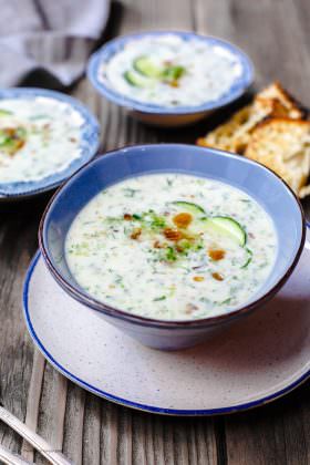 Chilled Cucumber Soup, Persian-Style | The Mediterranean Dish