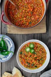 Egyptian Vegan Stew with Peas and Carrots | The Mediterranean Dish