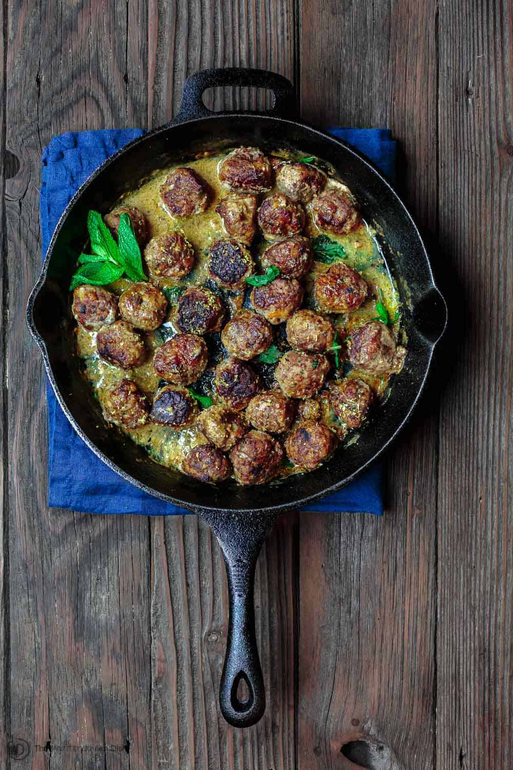 Keftedes: Greek Meatballs with a Lemony Sauce | The Mediterranean Dish