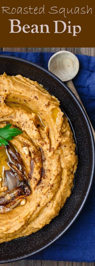 Mediterranean Bean Dip with Roasted Acorn Squash | The Mediterranean dish