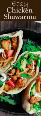 Easy Chicken Shawarma Recipe (Video) | The Mediterranean Dish