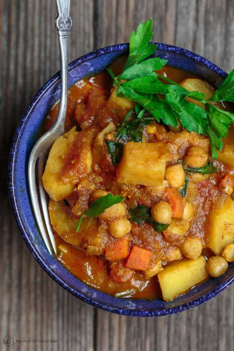 Easy Moroccan Vegetable Tagine Recipe | The Mediterranean Dish