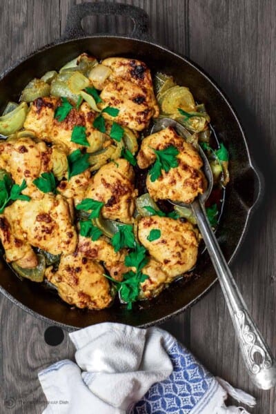 Skillet Garlic Dijon Chicken Recipe The Mediterranean Dish