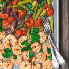 Sheet Pan Shrimp & Veggies & Veggies – A Couple Cooks
