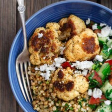 Herbed Couscous Recipe with Roasted Cauliflower image