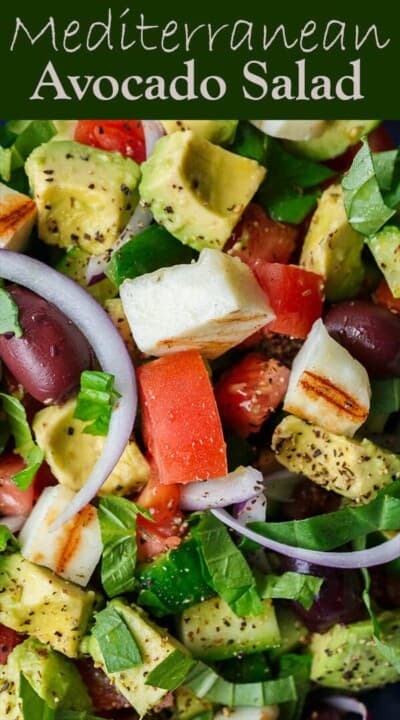 Simple Mediterranean Avocado Salad Recipe | The Mediterranean Dish