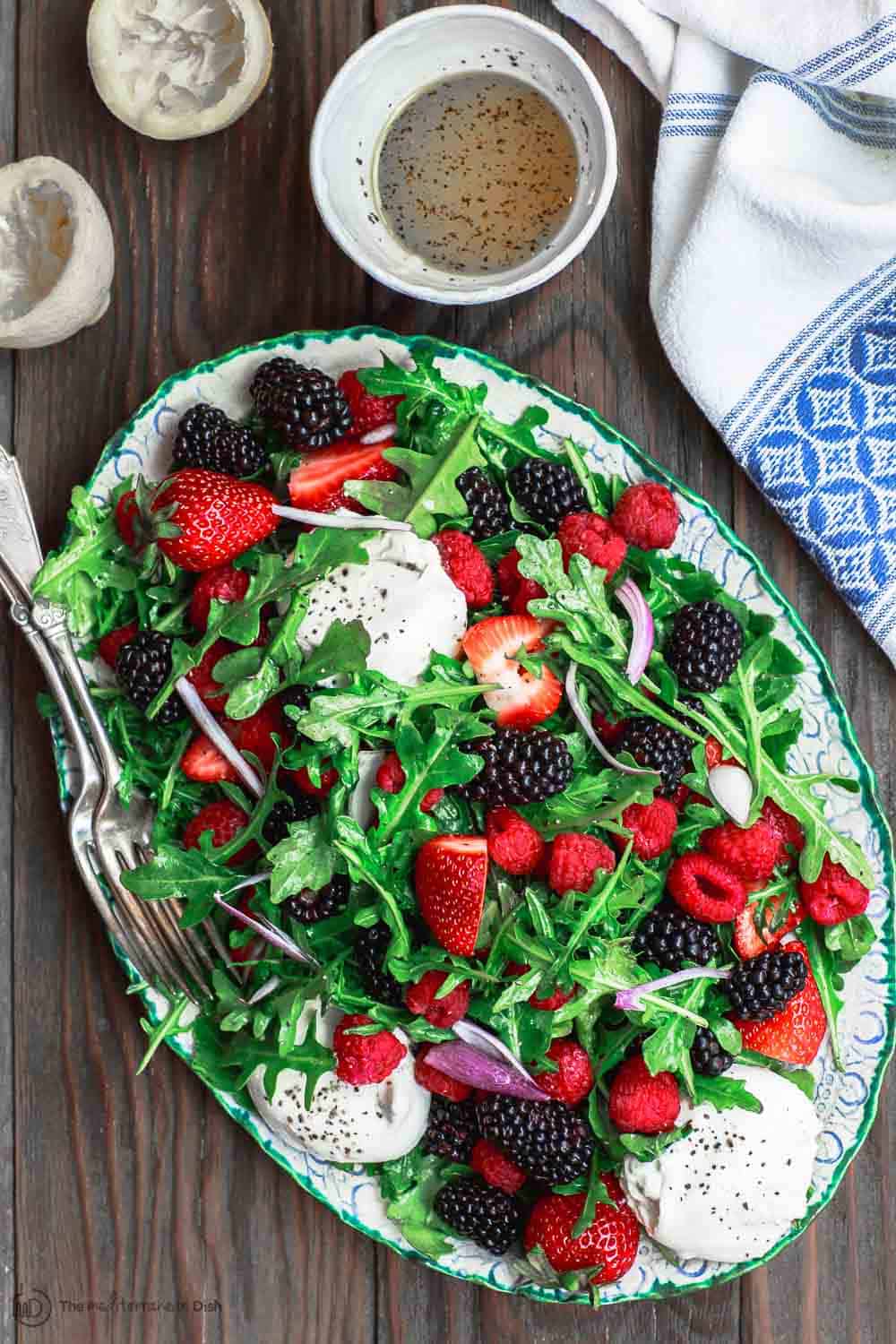 Berry Salad Recipe with Arugula and Burrata  The Mediterranean Dish