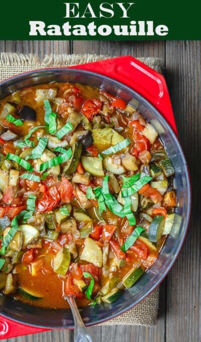 Easy Ratatouille Recipe (one-pot)| The Mediterranean Dish