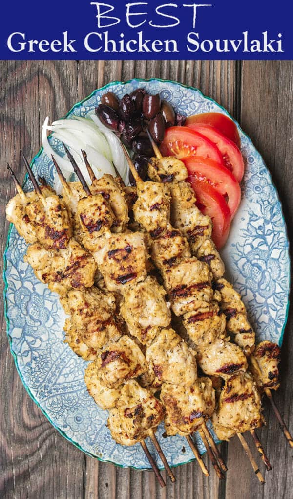 Greek Chicken Souvlaki Recipe With Tzatziki | The Mediterranean Dish