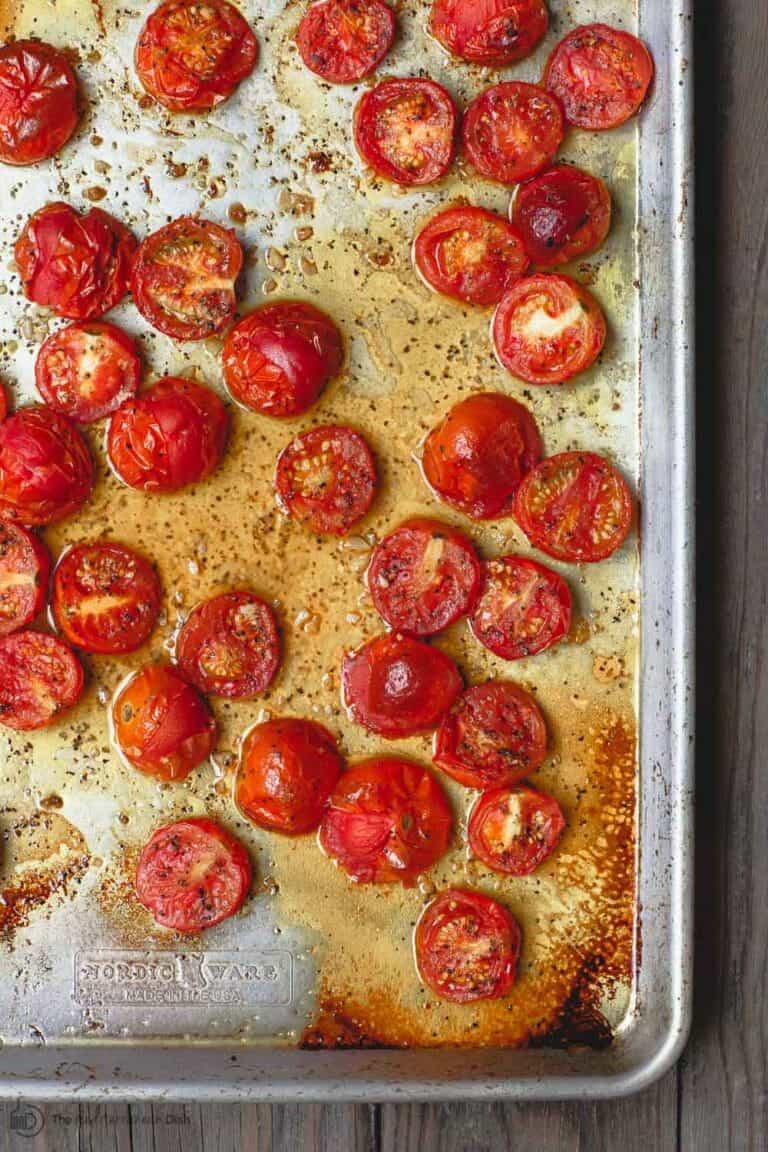 Easy Carbonara Recipe with Roasted Tomatoes | The Mediterranean Dish