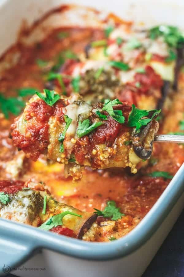 Easy Eggplant Rollatini Recipe | The Mediterranean Dish