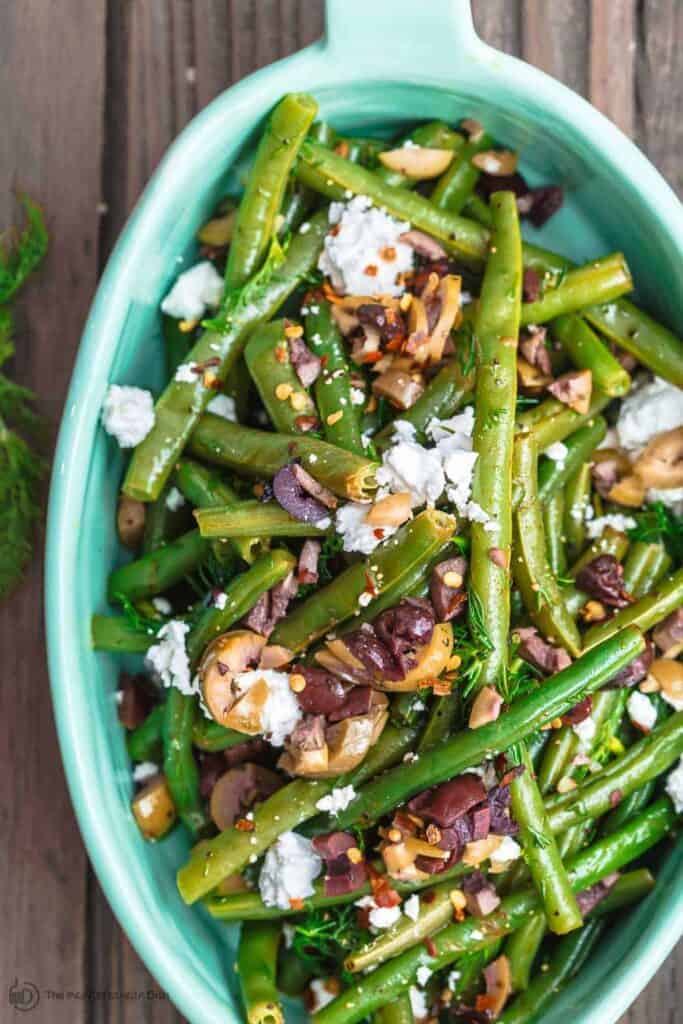 Greek Green Bean Salad Recipe The Mediterranean Dish