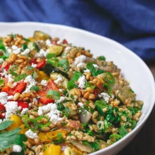 Roasted vegetable barley