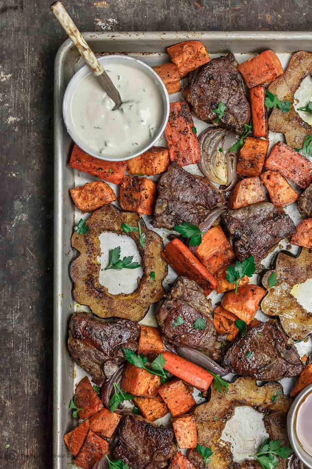 Mediterranean Baked Lamb Chops with Root Vegetables | The Mediterranean ...