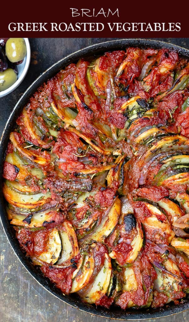 Briam:Traditional Greek Roasted Vegetables (Video) | The Mediterranean Dish