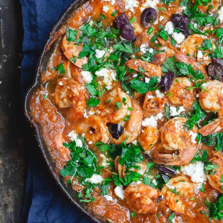 Shrimp Saganaki (Greek Shrimp Recipe) | The Mediterranean Dish