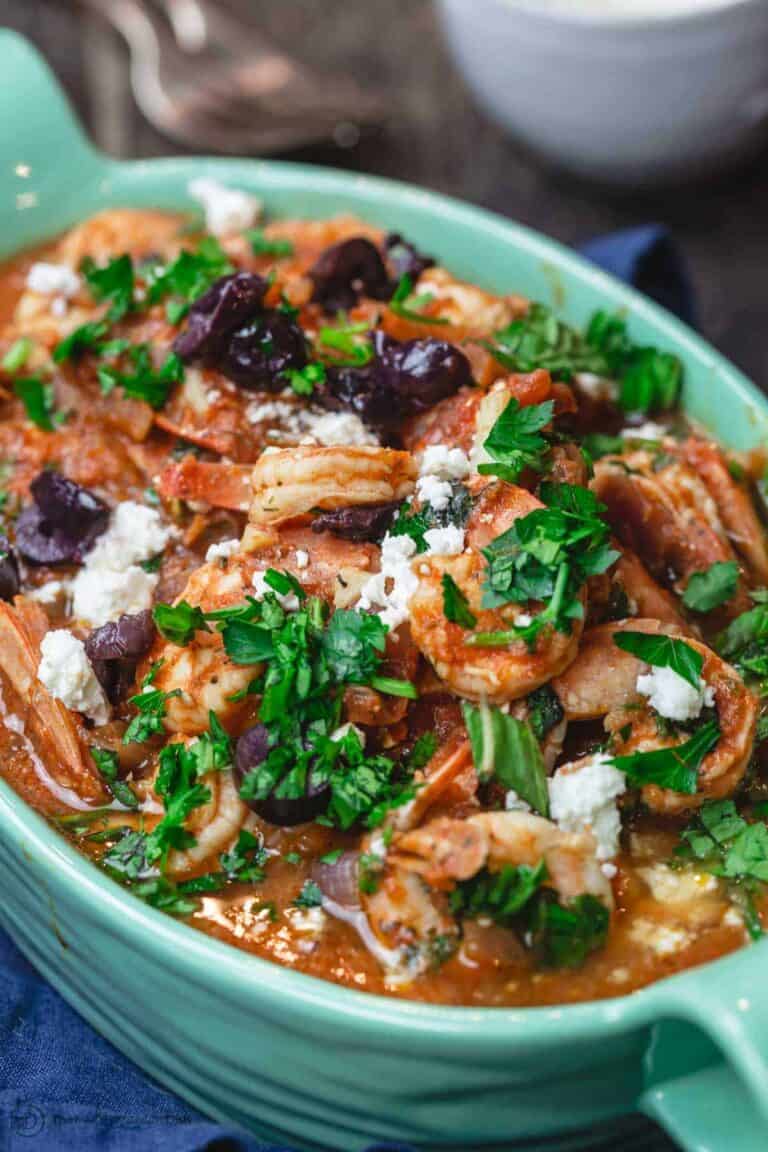 Shrimp Saganaki (Greek Shrimp Recipe) | The Mediterranean Dish