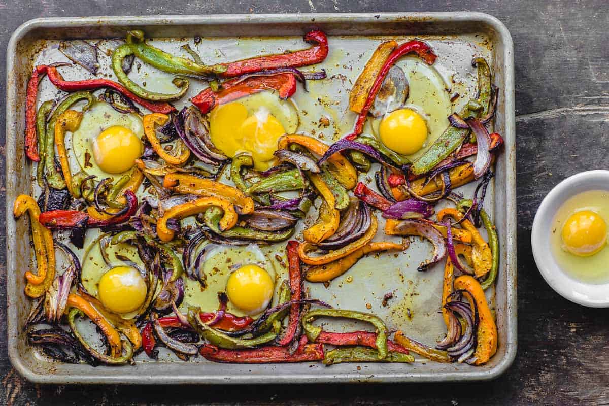 Easy Sheet Pan Eggs with Vegetables (+ Video) - The Mediterranean Dish