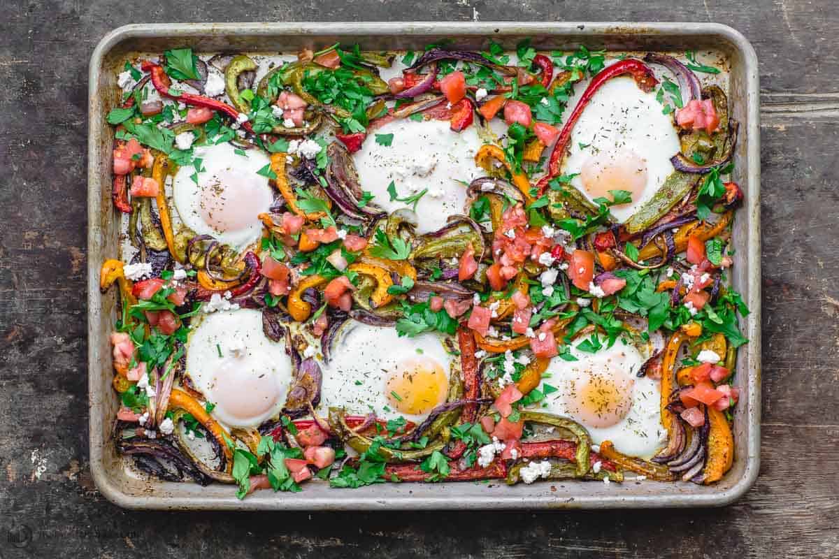 Sheet Pan Eggs Recipe  TONS of Eggs at ONCE!