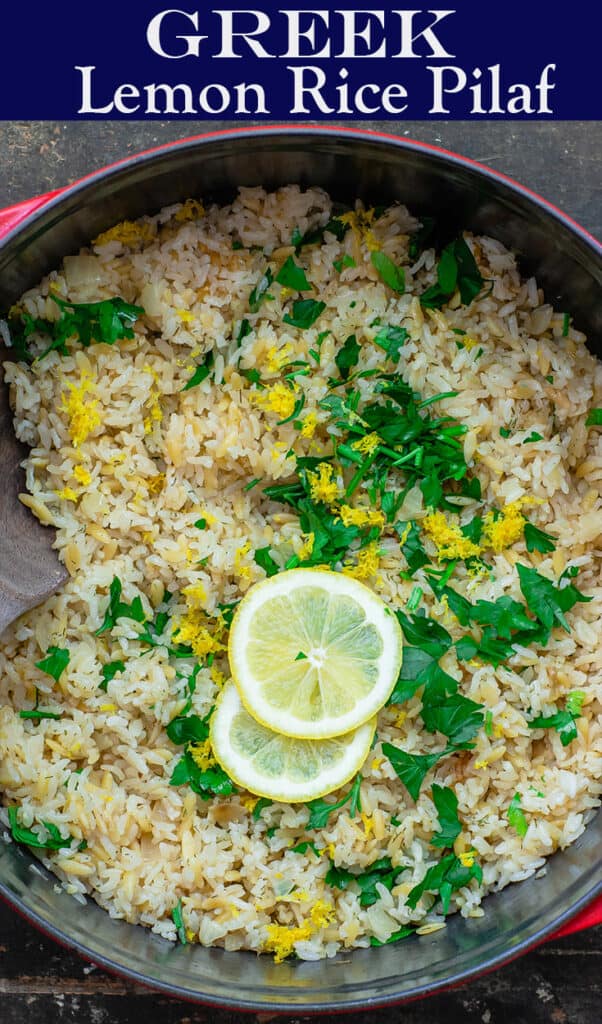 Greek Lemon Rice Recipe | The Mediterranean Dish