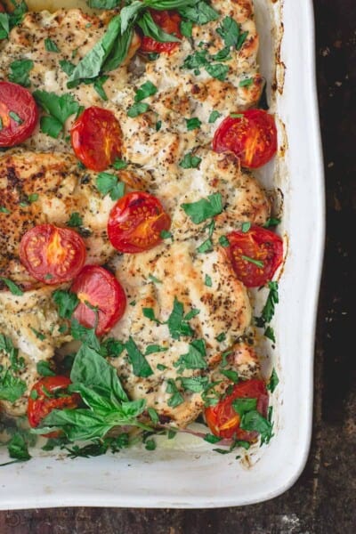 Juiciest Baked Chicken Breast, Italian-Style | The Mediterranean Dish