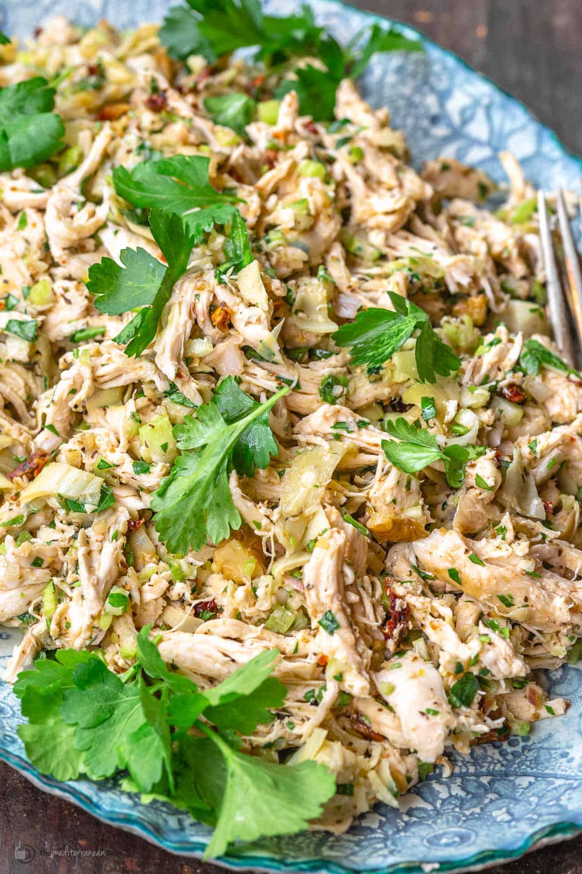 10-Min Healthy Mediterranean Chicken Salad (No Mayo) | The ...
