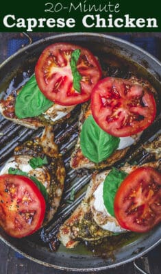 Easy Caprese Chicken Video The Mediterranean Dish