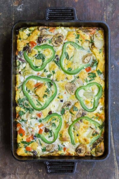 Easy Vegetarian Egg Casserole | The Mediterranean Dish