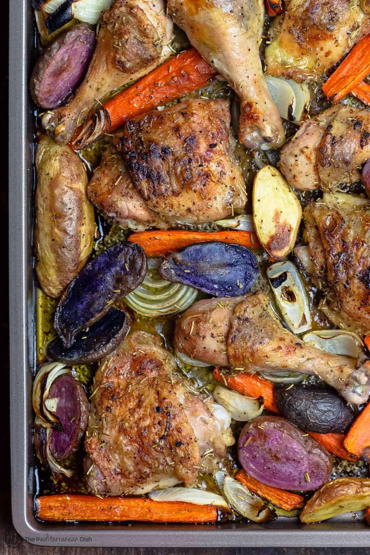 Sheet Pan Rosemary Chicken And Vegetables The Mediterranean Dish