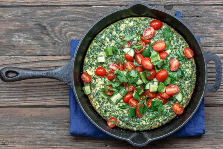 Feta Spinach Frittata The Mediterranean Dish