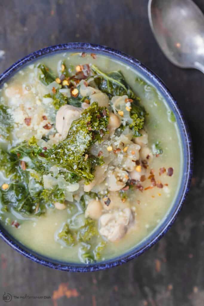 White Bean and Kale Soup Recipe | The Mediterranean Dish